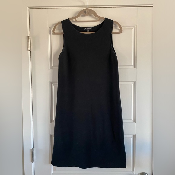 Black Knit Sleeveless Eileen Fisher Dress - Picture 1 of 7